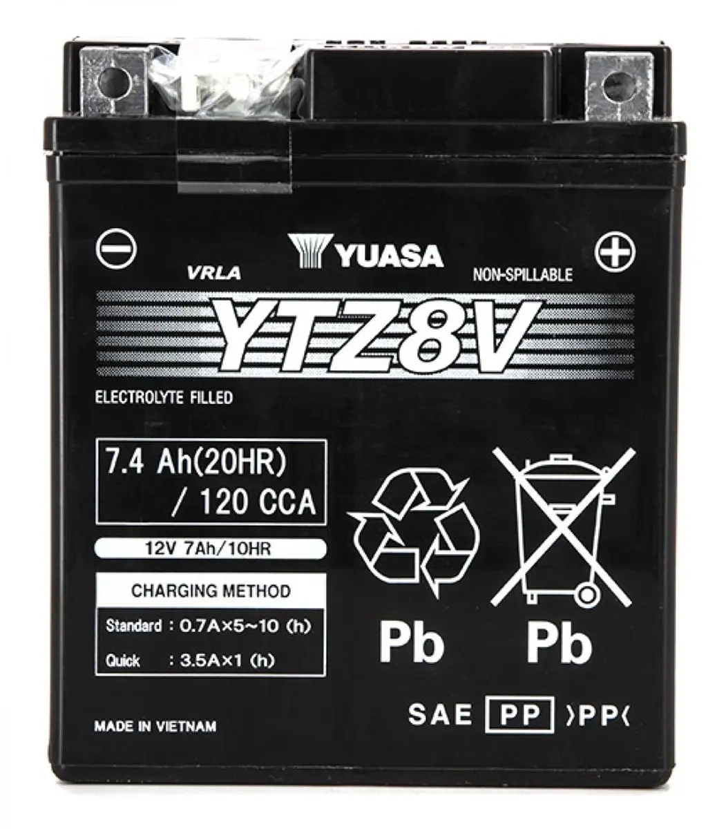 Yuasa YTZ8-V 12V 7.4Ah Scooterbatterij