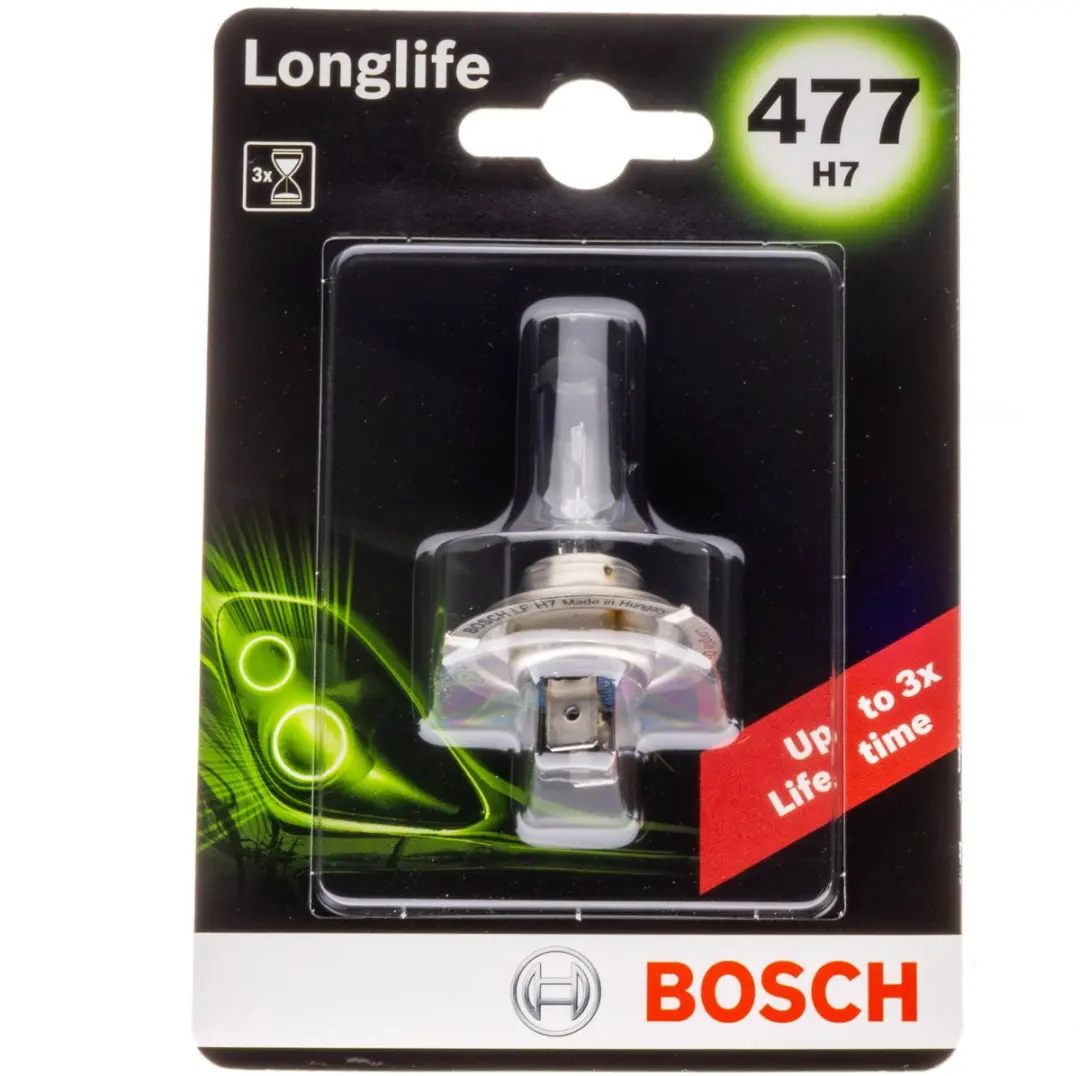 Bosch Halogeen H7 LONGLIFE Wit Dimlicht Koplamp 3000K