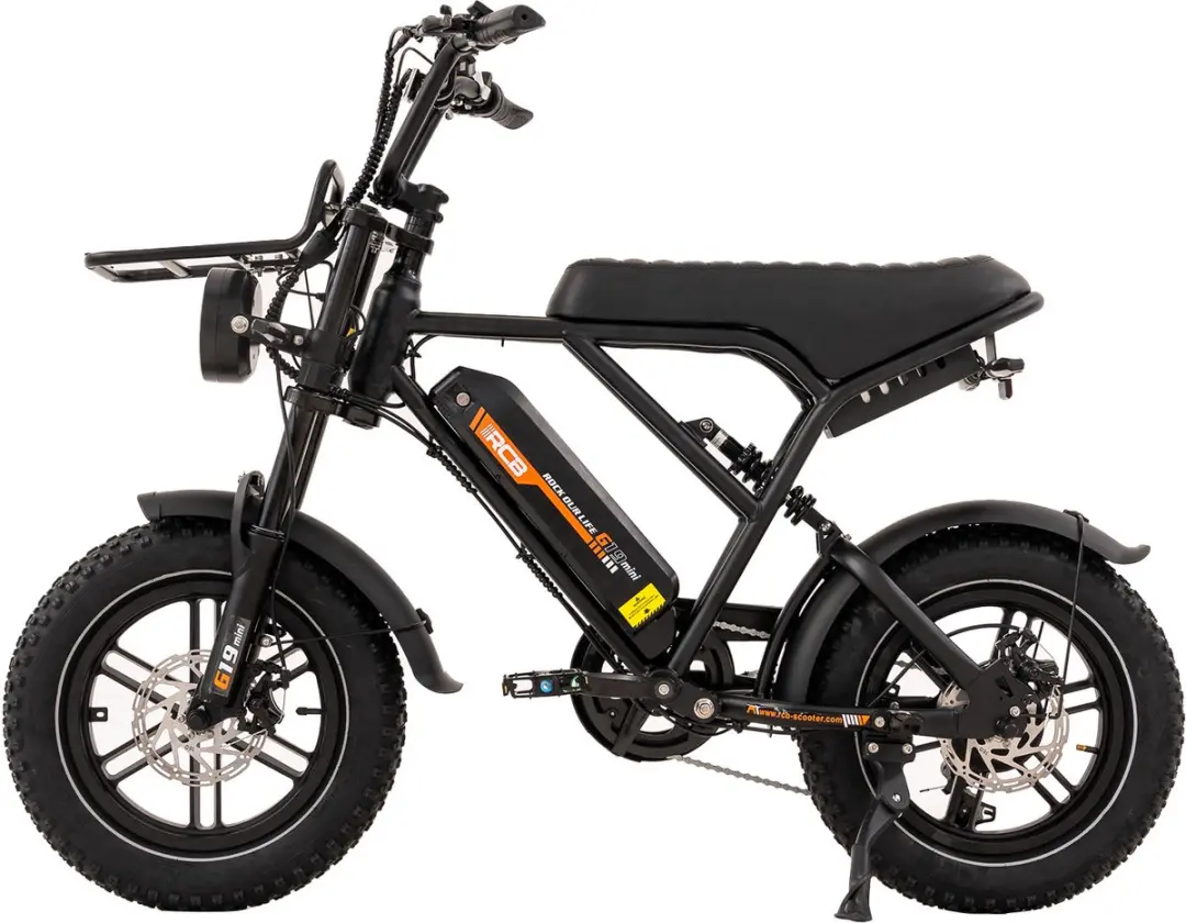 RCB 16" Elektrische Fatbike 250W 468Wh 7 Versnellingen - Zwart