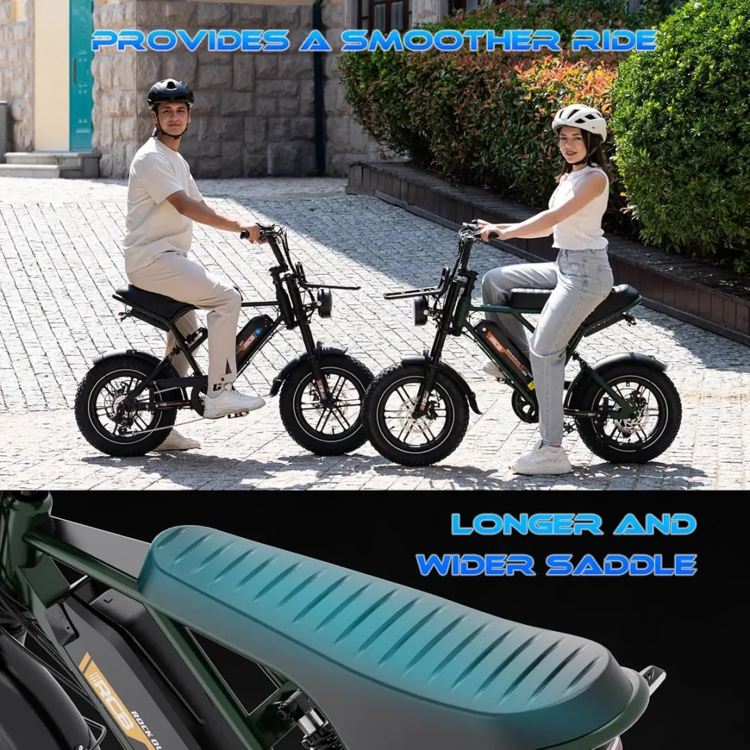 RCB 16" Elektrische Fatbike 250W 468Wh 7 Versnellingen - Zwart - afbeelding 6 van 6