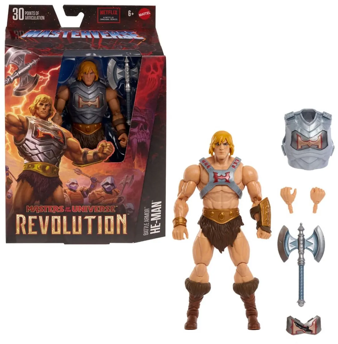 Mattel Masters of the Universe He-Man Masterverse Battle Armor - Action Figure 18cm