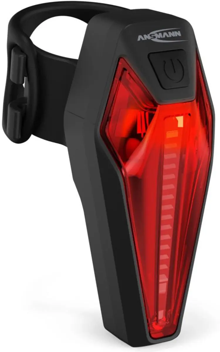 Ansmann Achterlicht Fiets LED met Remlicht - Zwart
