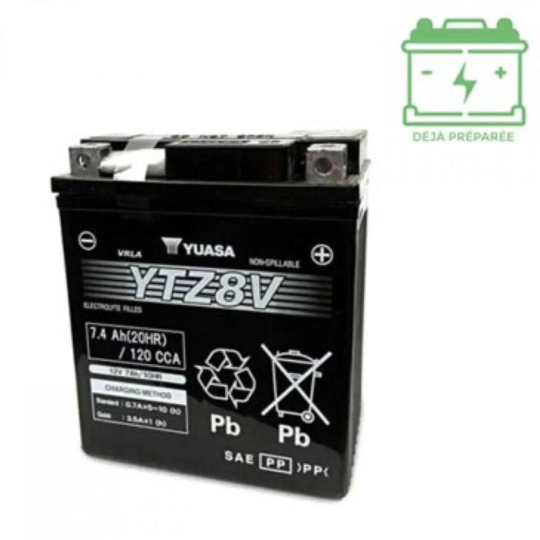 Yuasa YTZ8-V Motoraccu 12V 7.4Ah - Honda CBR 125