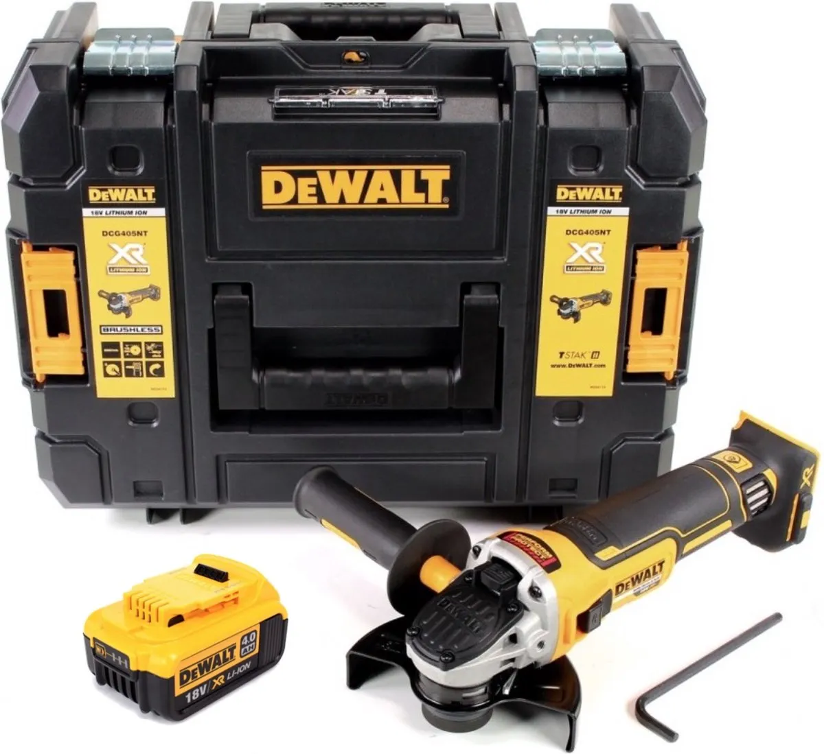 DeWalt DCG 405 NT Haakse Slijper 18V 125mm - 4,0Ah - Metaal/Steen - afbeelding 4 van 5