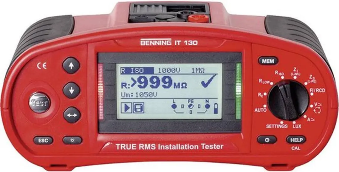 Benning IT 130 VDE-tester Kalibratie ISO