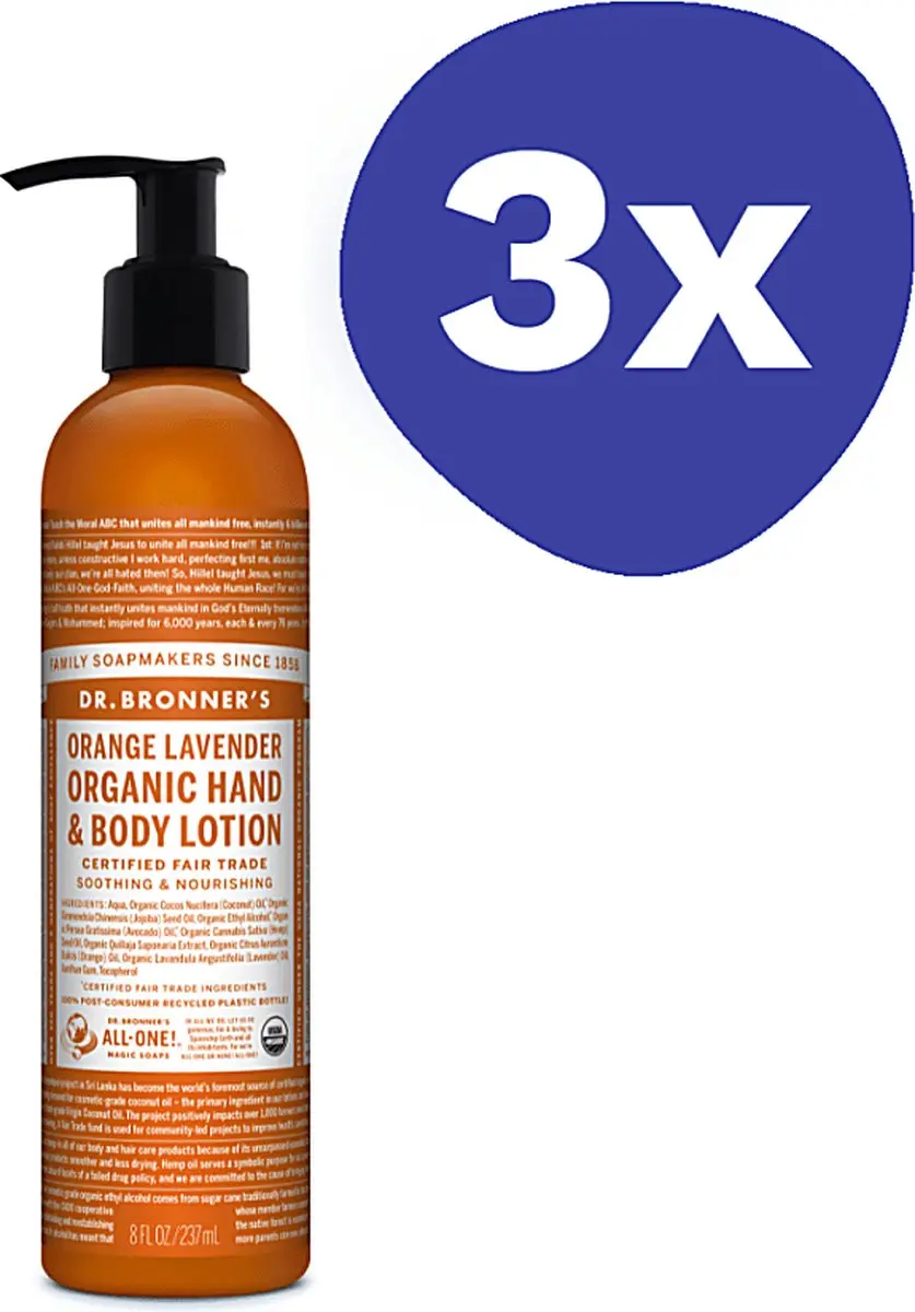 Dr. Bronner's Hand & Bodylotion Orange Lavender