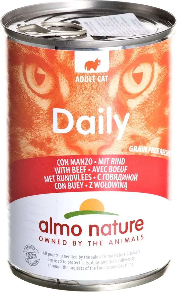 Almo Nature Daily Menu Rund Kattenvoer 24x400g - afbeelding 6 van 6