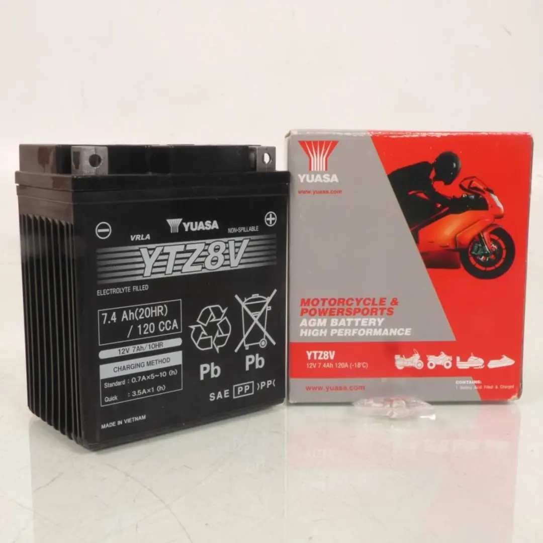 Yuasa YTZ8-V Motoraccu 12V 7.4Ah - Honda Scooter 2013-2019