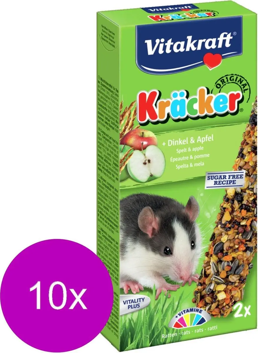 Vitakraft Ratten Kracker Corn/Fruit - 20 Stuks