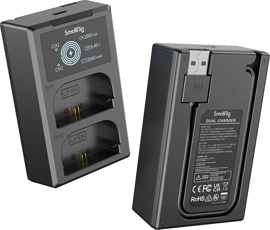 SmallRig 3821 LP-E6NH Camera Acculader - 2040mAh