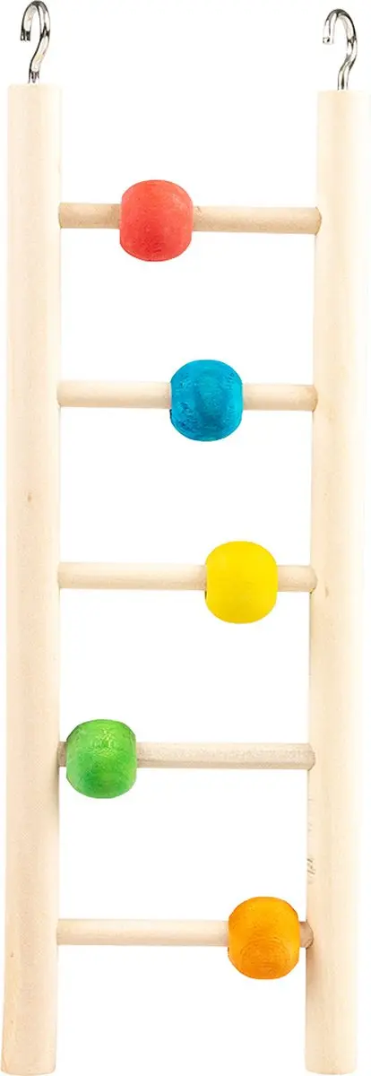 DuvoPlus Houten Vogelladder Meerkleurig 23x7x1,5cm