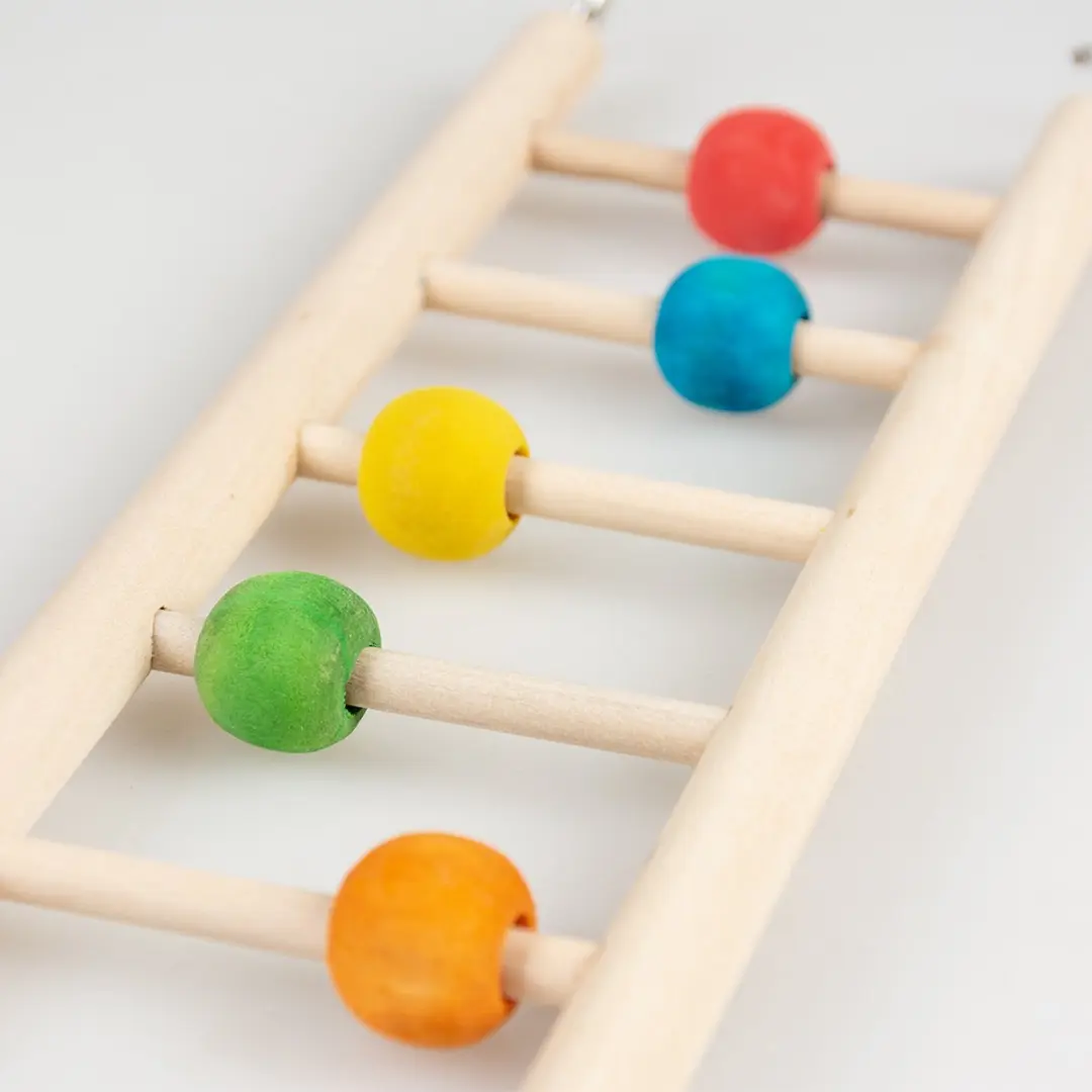 DuvoPlus Houten Vogelladder Meerkleurig 23x7x1,5cm