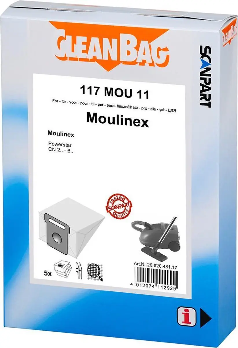 Cleanbag Stofzuigerzakken 117MOU11
