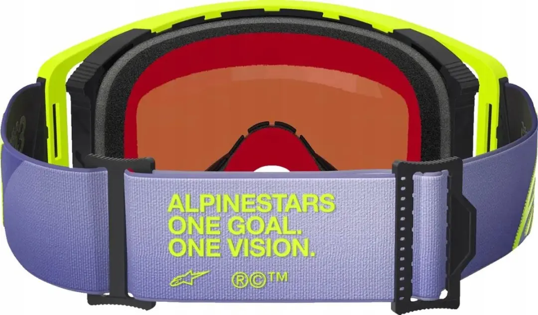 Alpinestars Supertech Vision Corp Motorcrossbril - Paars/Geel