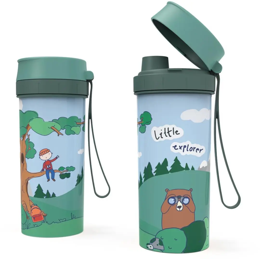 Rotho Schoolbeker To Go Memory Kids 400ml - Groen
