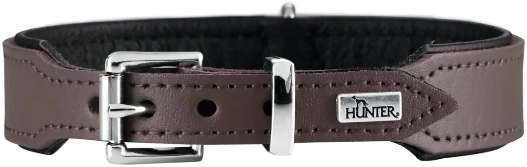 Hunter Hondenhalsband Basic Bruin