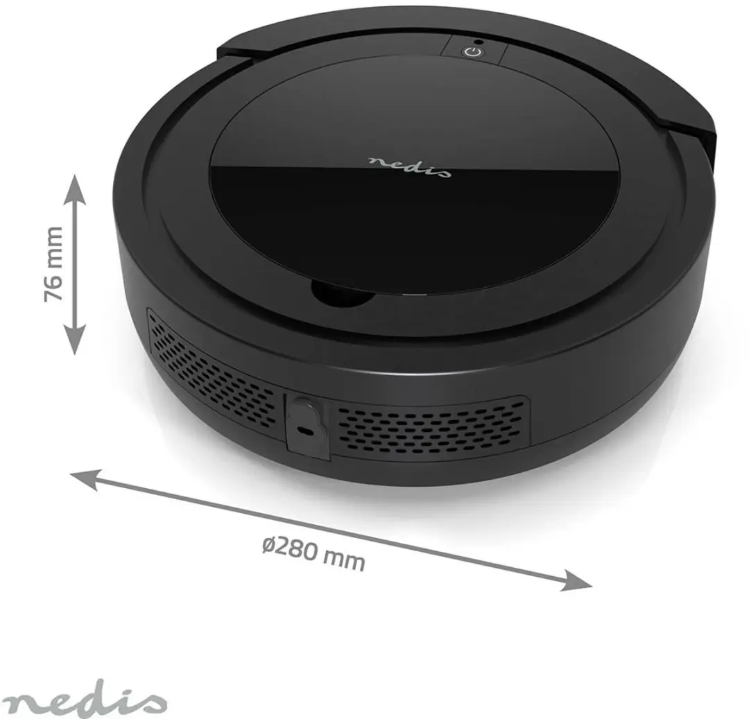 Nedis VCRO300BK Robotveger - Zwart - afbeelding 6 van 6