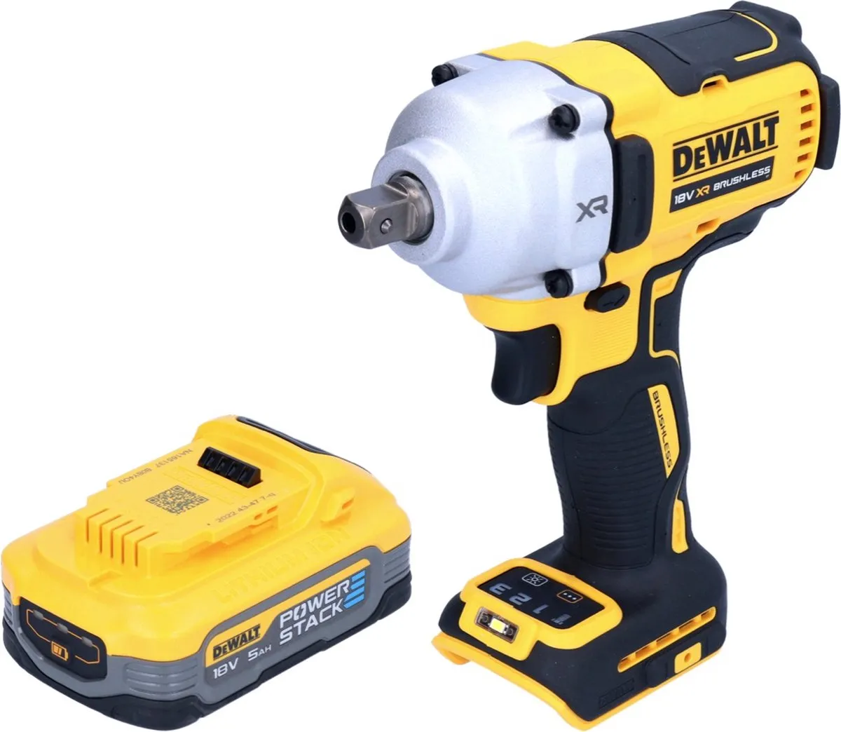 DeWalt DCF892N Slagmoersleutel 18V 812Nm - 1x Powerstack 5.0Ah - afbeelding 2 van 5