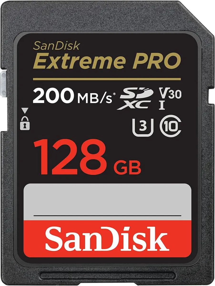 SanDisk Extreme Plus 128GB SDXC SDSDXWA-128G-GNCIN - Zwart - afbeelding 6 van 6