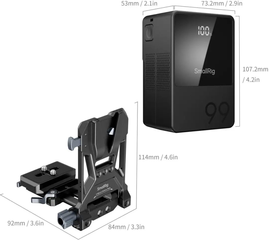 SmallRig 5048 VB99 V-Mount Accu Kit - Videocamera