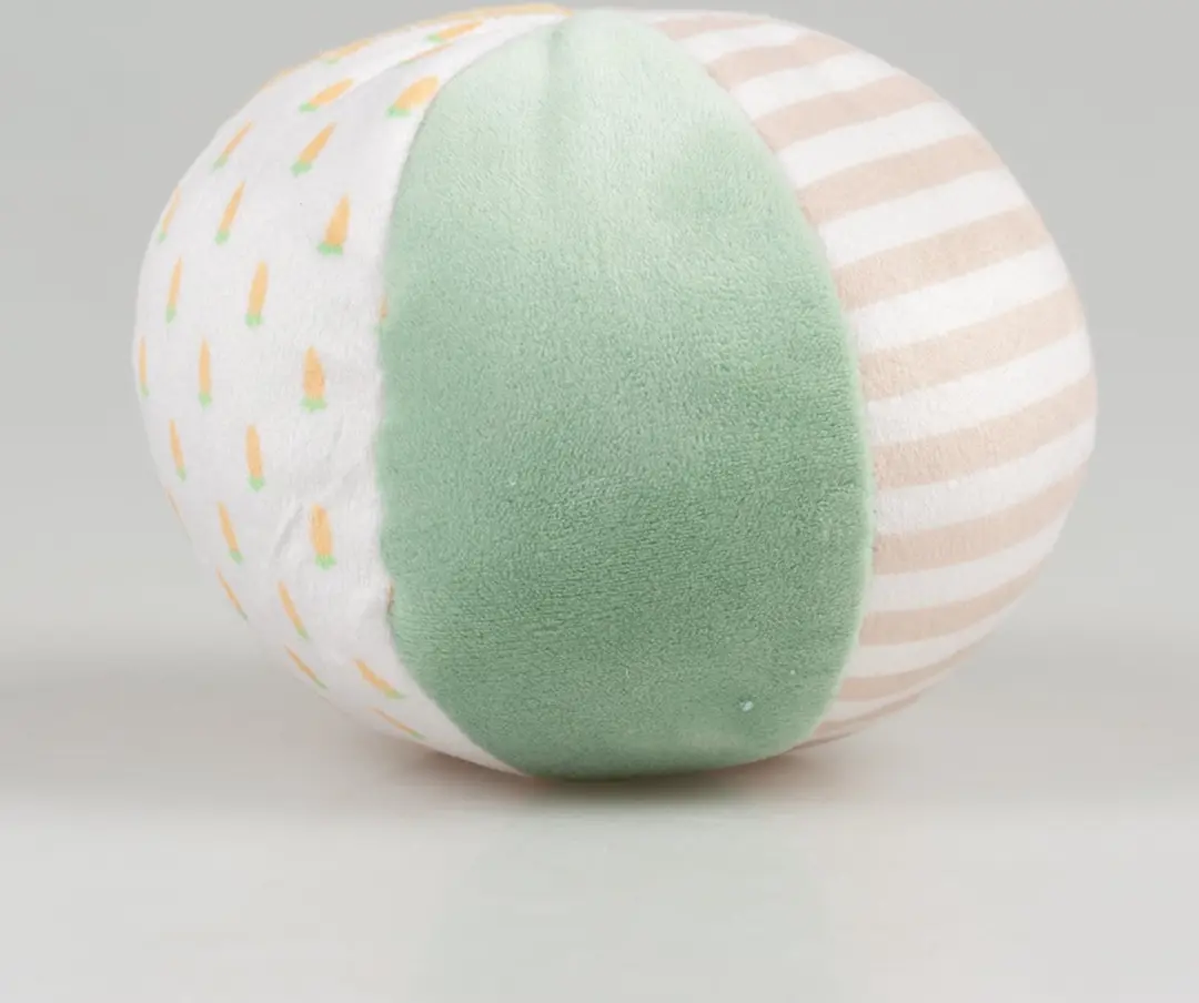 DuvoPlus Carrot Speelbal Pluche - 11x11x11cm - Meerkleurig