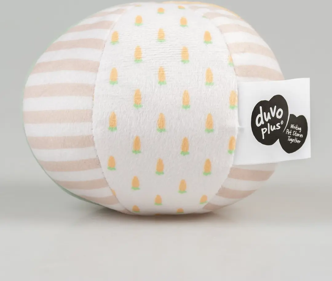 DuvoPlus Carrot Speelbal Pluche - 11x11x11cm - Meerkleurig
