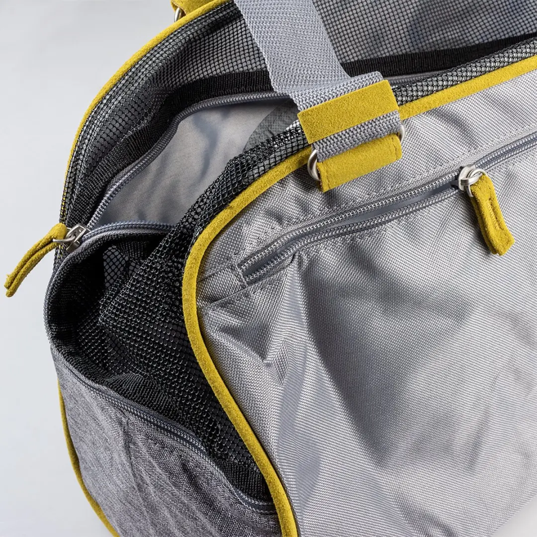 Duvo Paris Pet Bag Casual Draagtas Hond 44x18,5x25,5cm - Grijs