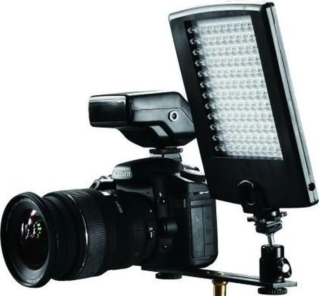 Falcon Eyes DV-120FV LED Lamp met Flitser - Zwart - afbeelding 3 van 6