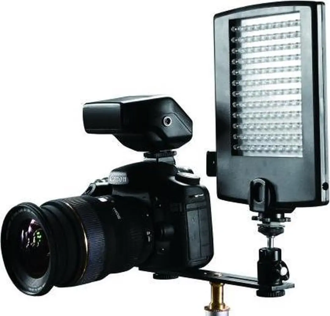 Falcon Eyes DV-120FV LED Lamp met Flitser - Zwart - afbeelding 4 van 6