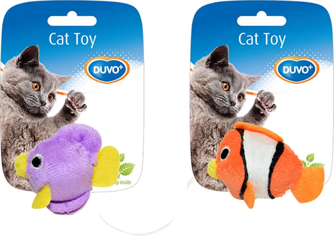 DuvoPlus Speelgoed Kat Assortiment Visjes 2st