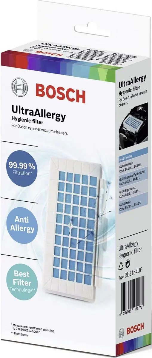 Bosch BBZ154UF Hygiënefilter