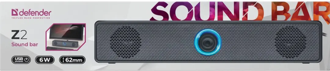 Defender Z2 Soundbar 6W - Zwart