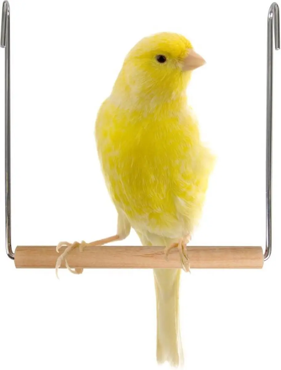 Flamingo Vogelschommel - Bruin - Metaal met houten stok