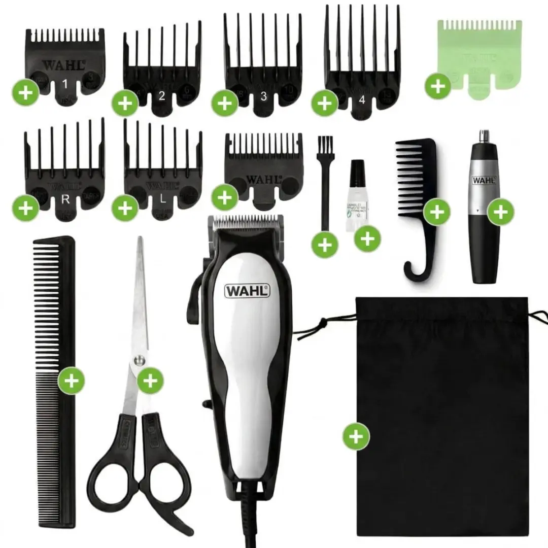 Wahl 20100 Tondeuse Mannen - Zwart/Chrome - 16 Accessoires - afbeelding 6 van 6