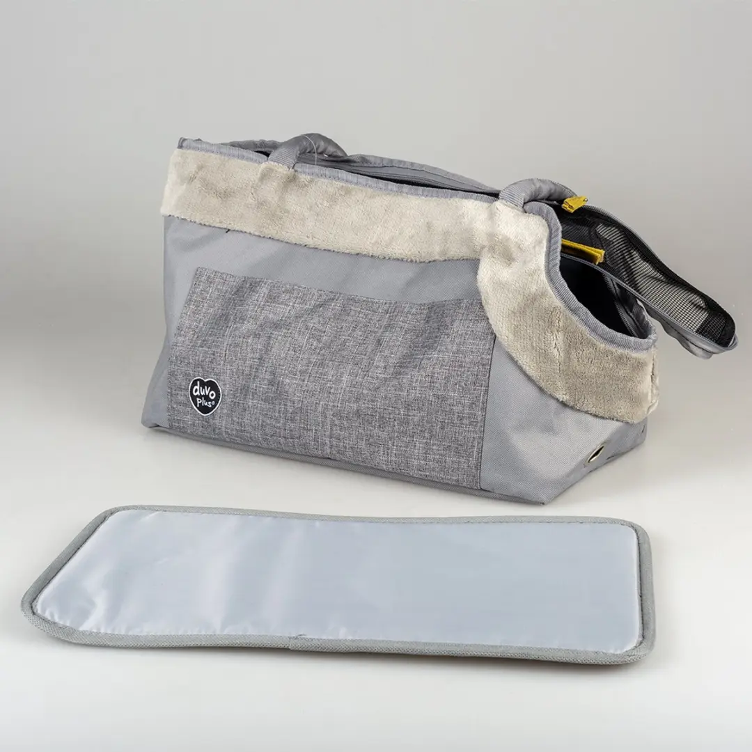 Duvo Paris Pet Bag Chic Draagtas - 42x21x27cm - Grijs