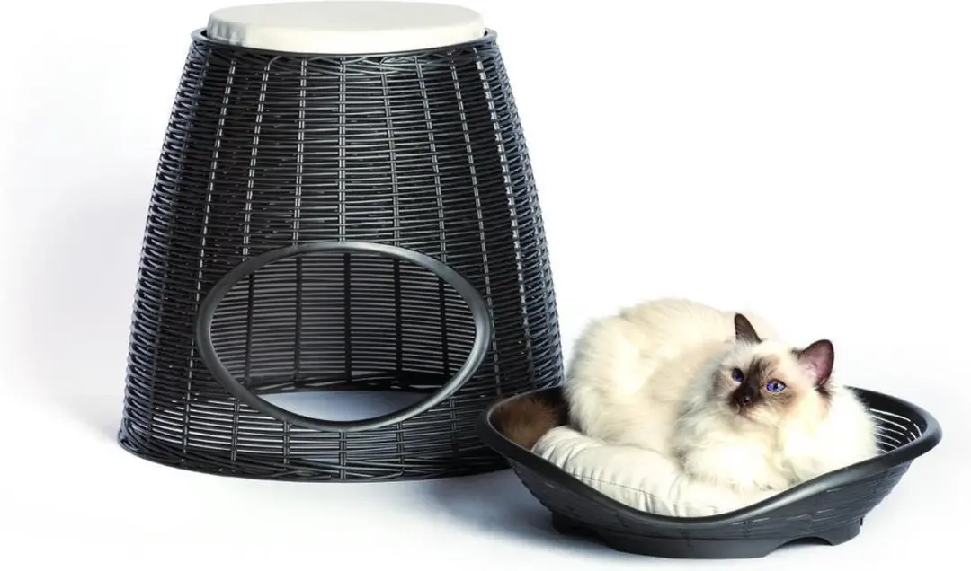 Flamingo Pasha Kattenmeubel - 2 Niveaus - Zwart