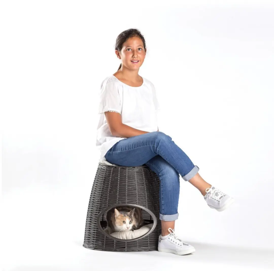Flamingo Pasha Kattenmeubel - 2 Niveaus - Zwart