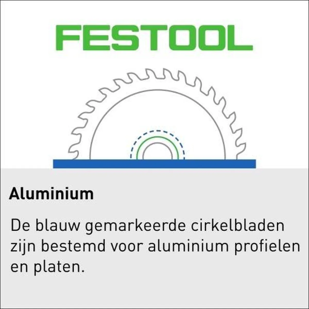 Festool Cirkelzaagblad 496306 Aluminium Ø160mm 52T