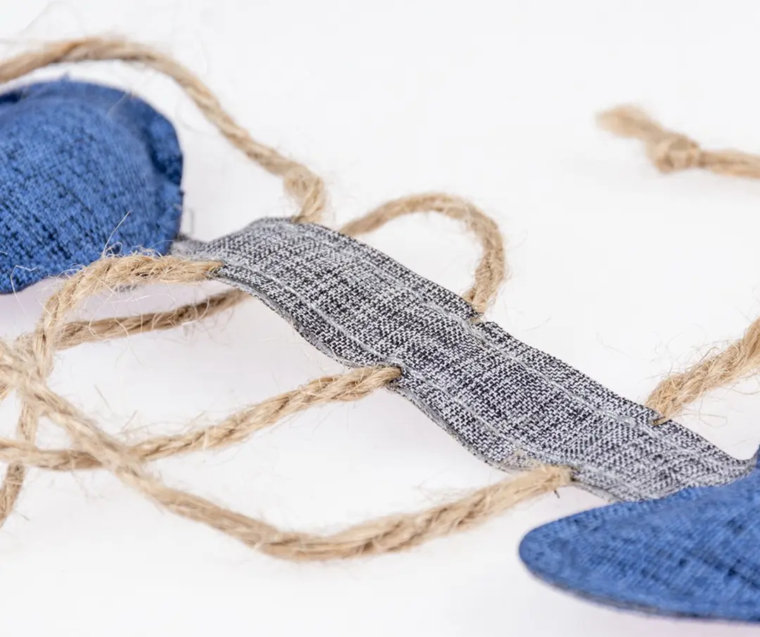 Duvo Eco Navy Visgraat & Katnip Kattenspeelgoed