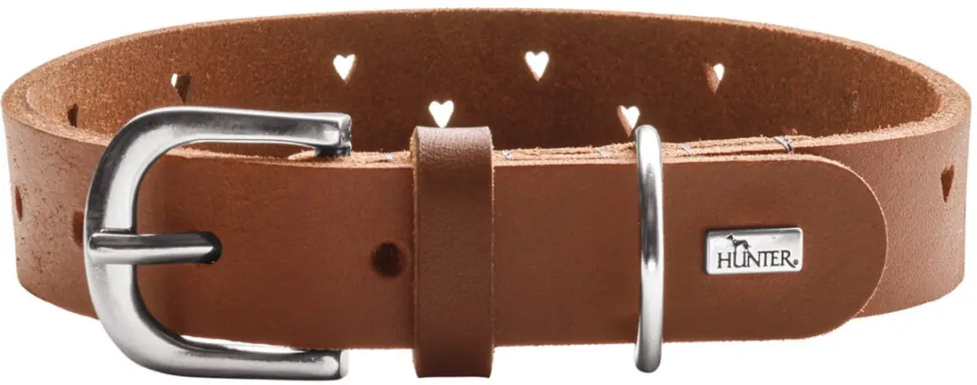 Hunter Hondenhalsband Aalborg Soul Cognac - Maat 45