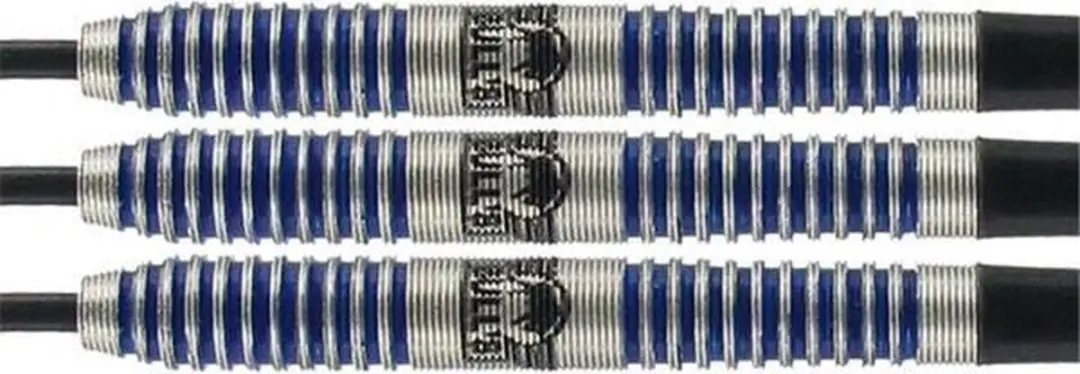 Bull's Phantom Grip 80% Dartpijlen - 3 Stuks - Grijs/Blauw