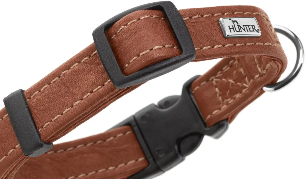 Hunter Mini Hondenhalsband Canadian Up Cognac - Maat S/1 25-35cm