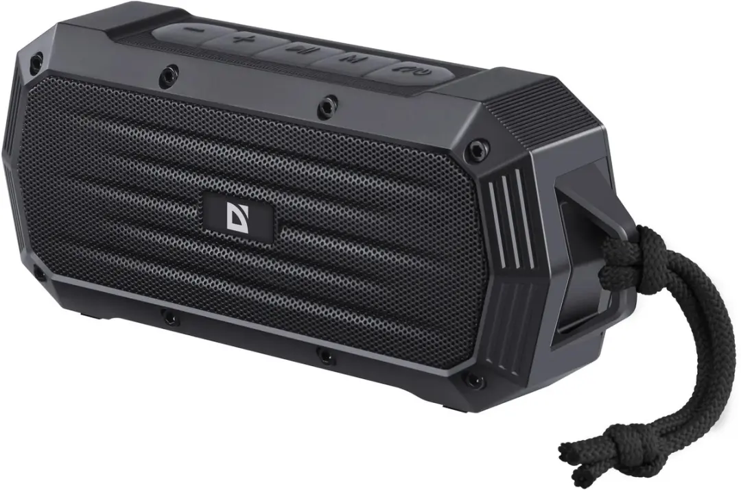 Defender Octagon Serie Blauwe Speaker 5W - Bluetooth 5.1 - IPX5 - Transparent