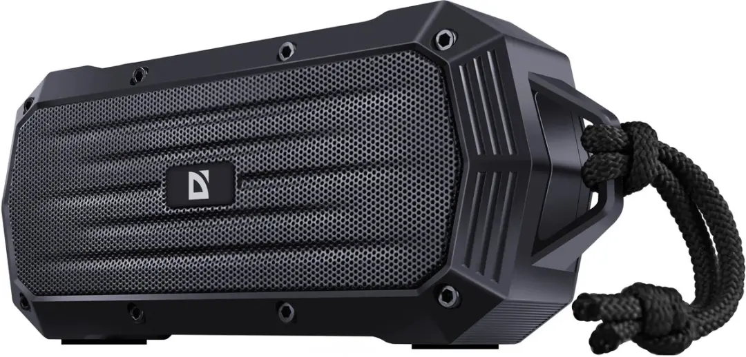 Defender Octagon Serie Blauwe Speaker 5W - Bluetooth 5.1 - IPX5 - Transparent
