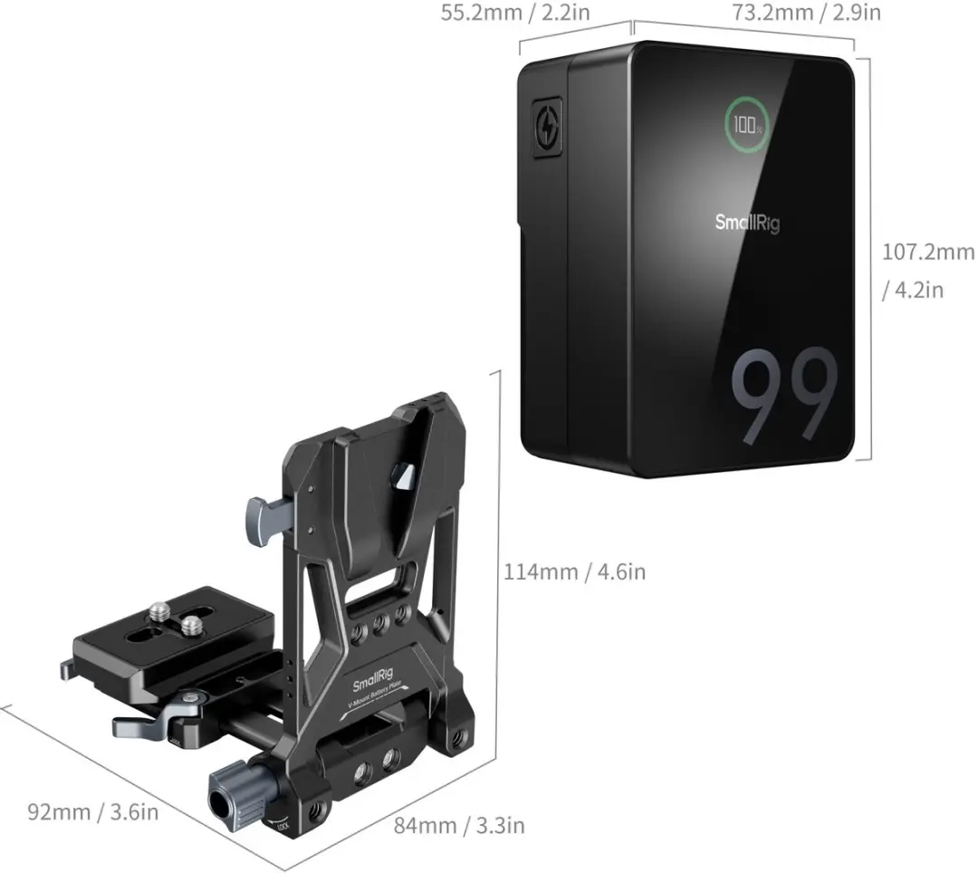 SmallRig 5046 VB99 Pro V-Mount Accu Kit - 4292+4064B