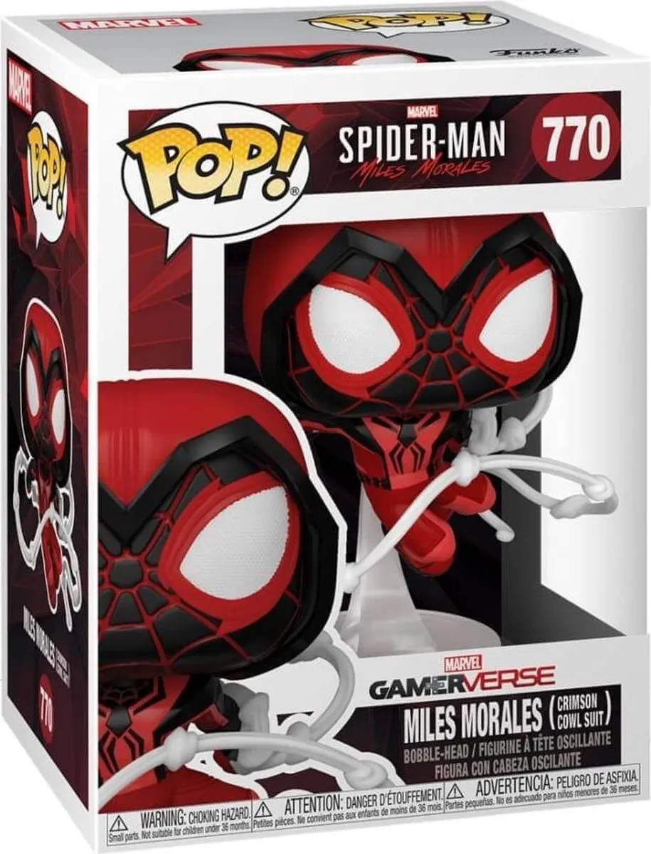 Funko Spider-Man POP! Miles Morales Red Suit - 9cm - Multi