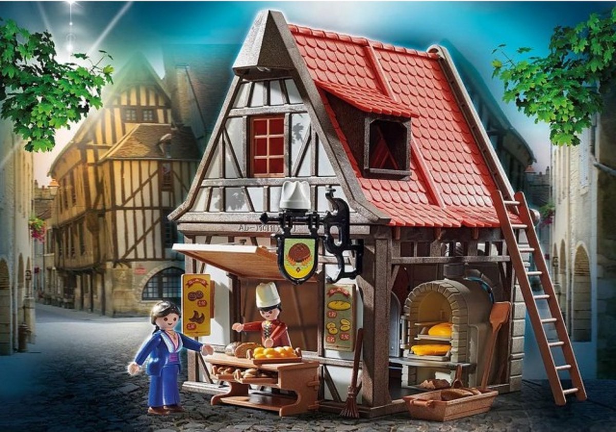 Playmobil Middeleeuwse Bakkerij - Vakwerkhuis met oven - 70954