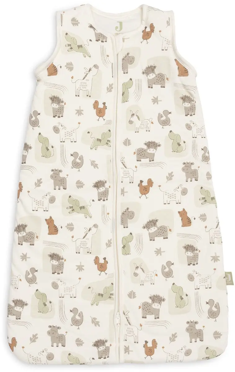 Jollein Slaapzak Baby Barn Buddies 110cm - Afritsbare mouw - Multicolor