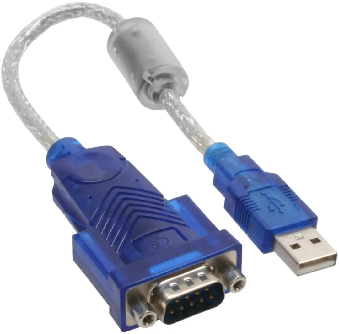 InLine USB-naar-serieel adapterkabel A naar Sub-D 9-pins - Blauw