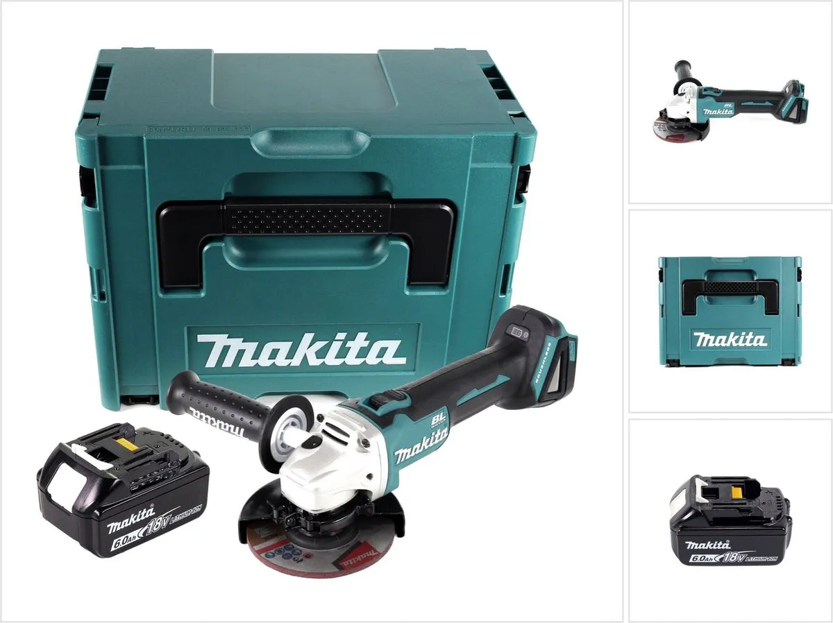 Makita DGA 504 G1J Haakse Slijper 18V 125mm